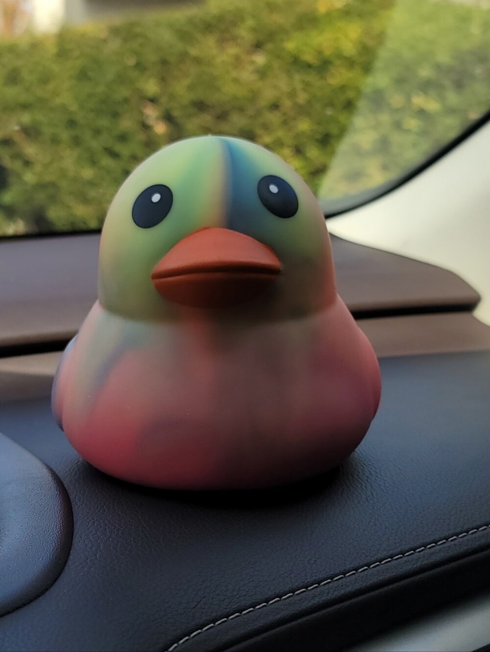 NWT- Squeeezy Jumbo Rainbow Duck Squishy Toy - Multicolor